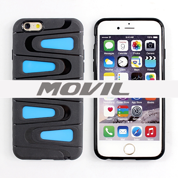 NP-2493 Híbrido TPU   PC Funda Protectora Cubierta a Prueba de Golpes para iPhone 6-6